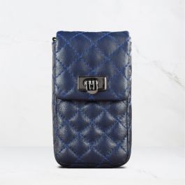 CHANEL Aged Calfskin Quilted 2.55 Reissue Phone Holder With Chain