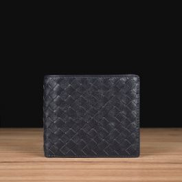 StoryLeather.com - Stockton - Handmade woven navy blue calfskin genuine ...