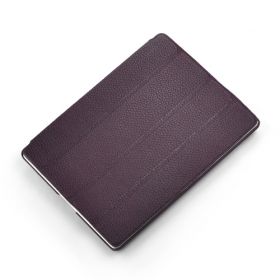 Purple Smart Hard Back Leather Case for NEW iPad