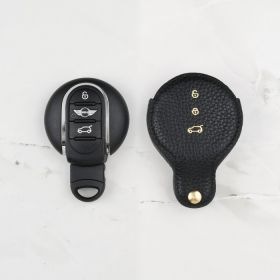 black leather key cover for Mini Cooper or Countryman