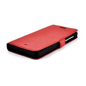 Custom Made Premium Genuine Leather Side Flip Leather Wallet Case for New Blackberry Z10