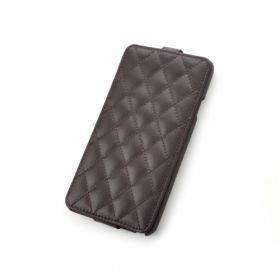 Custom Down Flip Quilted Pattern Leather Case for Samsung Galaxy Note 3