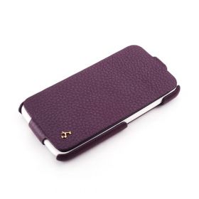 Purple HTC One X FLIP Down-Fold Premium Leather Case