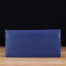 Blue Saffiano Leather