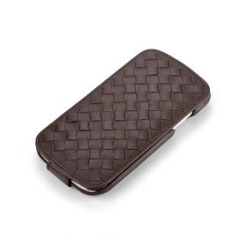 Custom Down-Flip Woven for Samsung Galaxy S3 Leather Flip Case