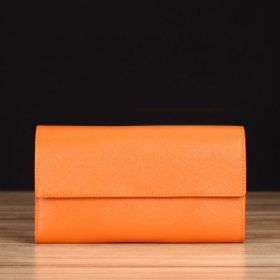 Orange Saffiano Leather