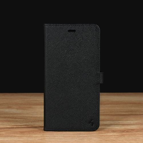 Black Saffiano Leather Smartphone Case