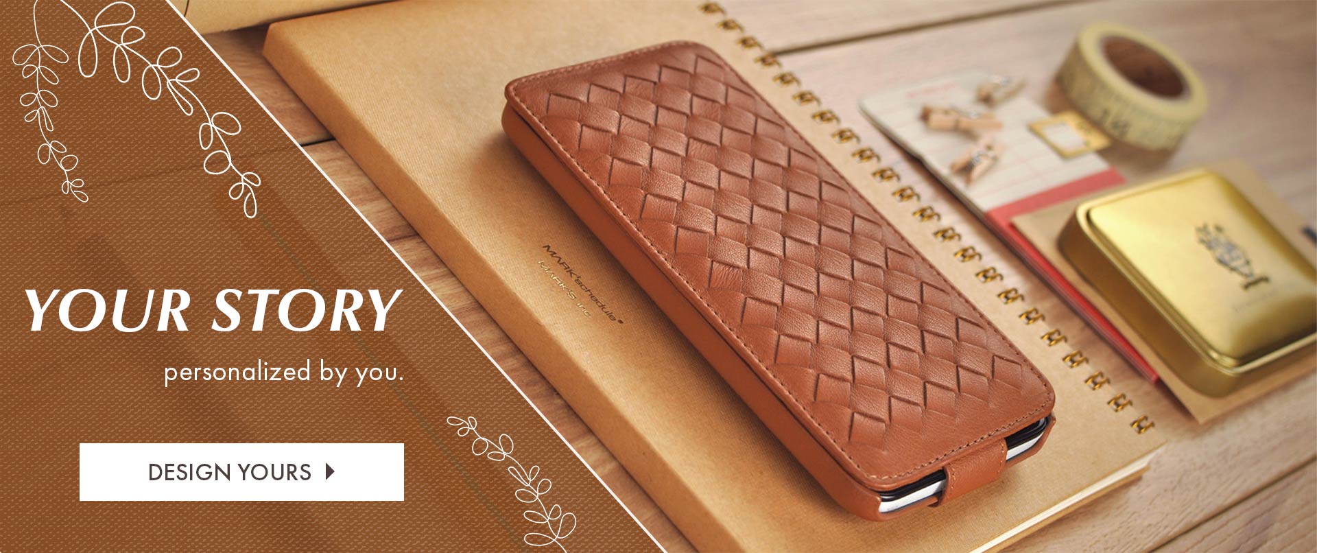  Custom Made to Order Genuine Leather Woven Book Style  Leather Wallet Case for Apple iPhone 15 / 15 Plus / 15 Pro / 15 Pro Max