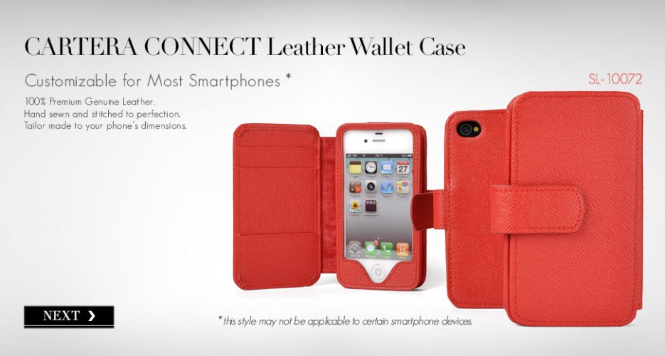 Cartera Connect leather wallet phone case