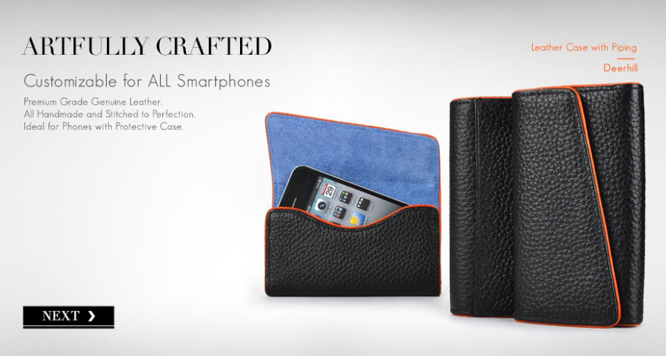 Deerhill Leather Phone Holster for All Smartphones.