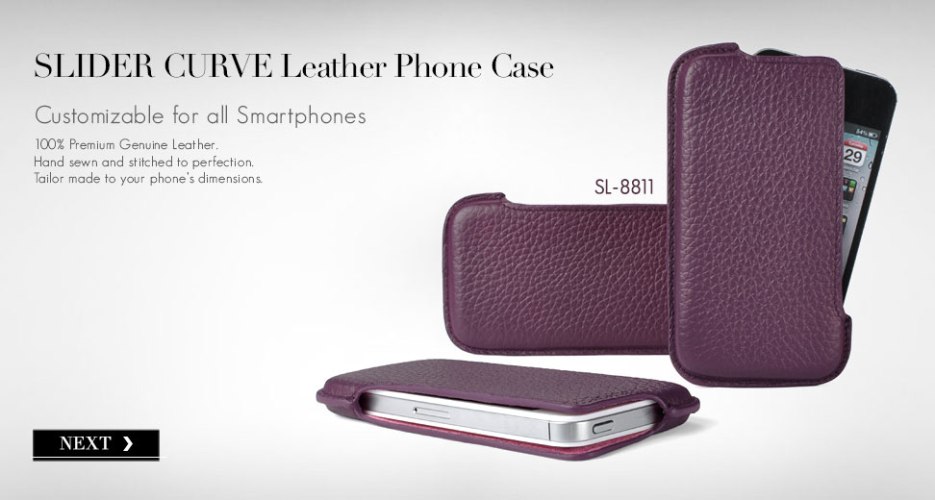 Slider Curve Case. Customizable for All Smart Phones.
