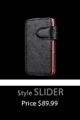Slider Leather Case. Customizable for All Smart Phones.