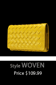 Woven Leather Phone Pouch Case. Click to Customize.